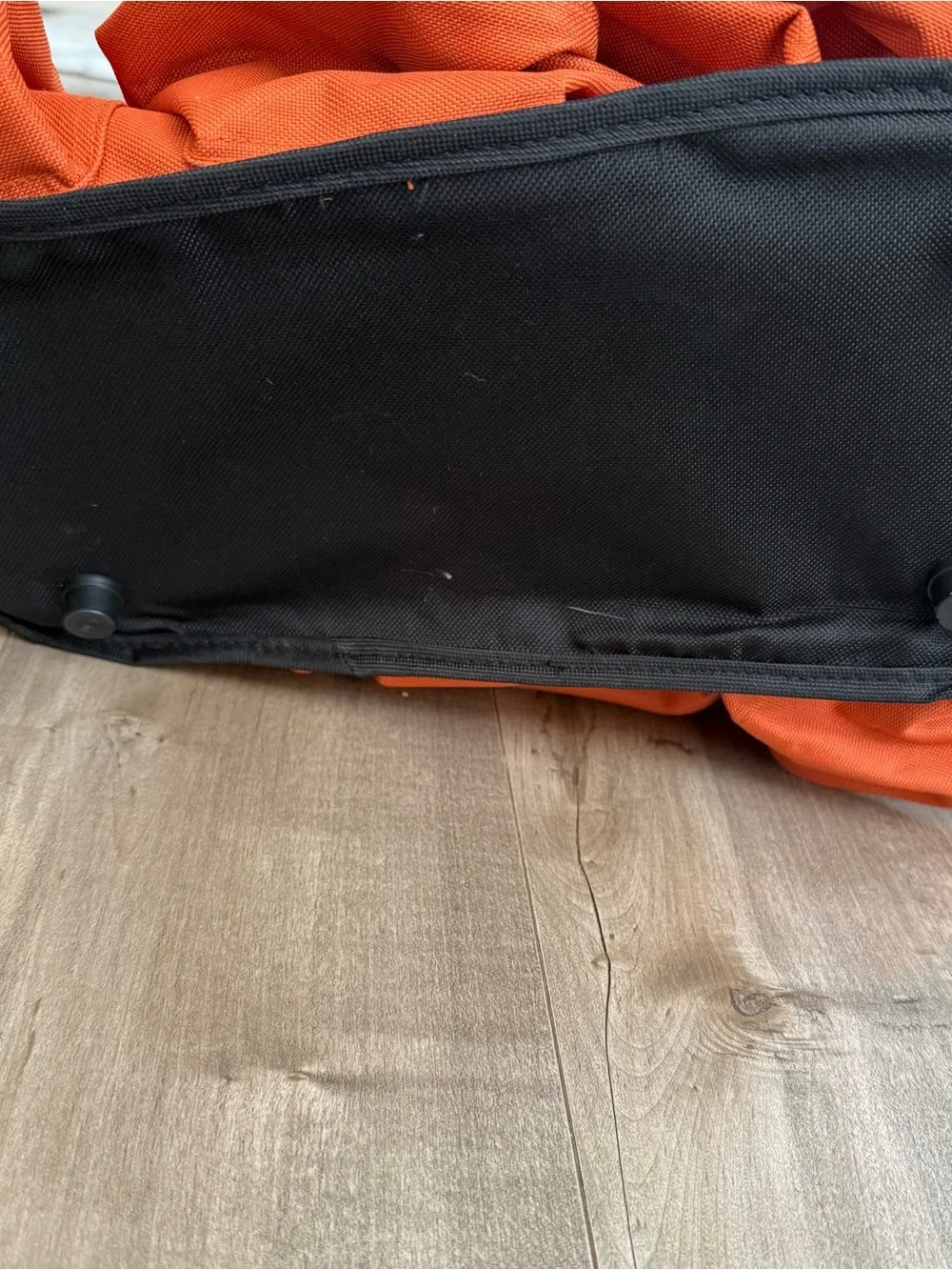 Eagle Good to Go Knitting‎ Craft Bag Orange Canvas Crossbody Pockets Zipper Tote